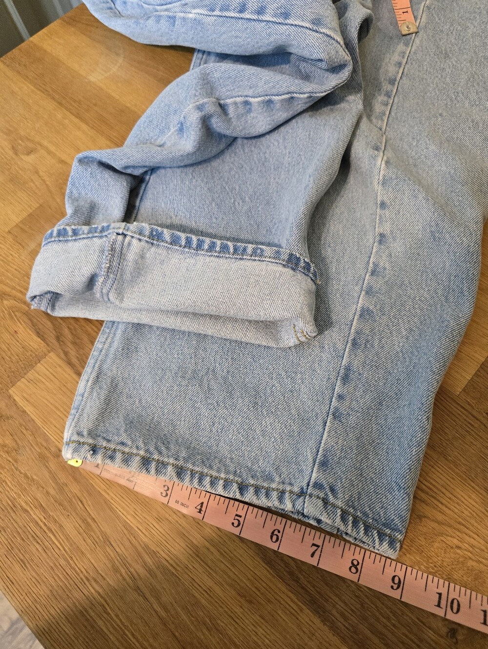Abercrombie & Fitch The Barrel Jean Mid Rise Light Wash Barrel Leg Jeans 28/6R - Picture 11 of 12